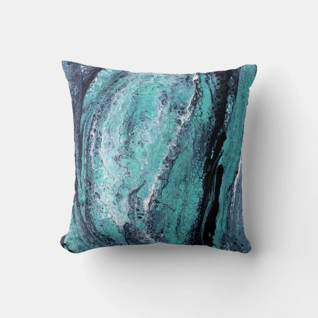 Coussin Tourbillon Noir Vert (Recto)
