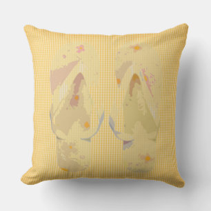 Coussin Tournes d'été jaunes