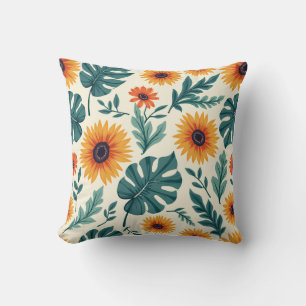 Coussin tournesol