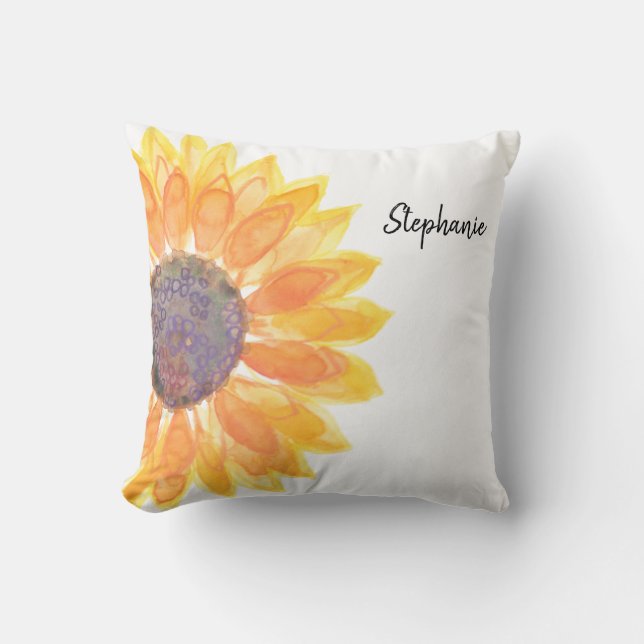 Coussin Tournesol personnalisé (Recto)