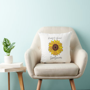 Coussin Tournesol Prêt À Briller Tournesol