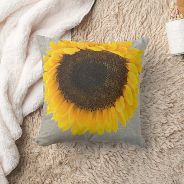 Coussin Tournesol rustique (Couverture)