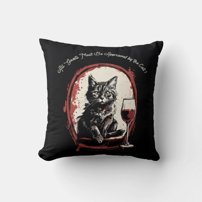 Coussin Tous les invités doivent être approuvés par le Cha (Recto)