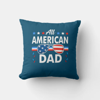 Coussin Tous les parents américains 4 juillet famille