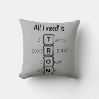 Coussin Tout ce dont j'ai besoin, c'est TRON