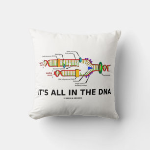 Coussin Tout est dans l'Humour de biologie moléculaire de