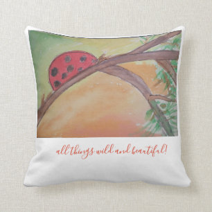 Coussin toutes les choses lumineuses et belles