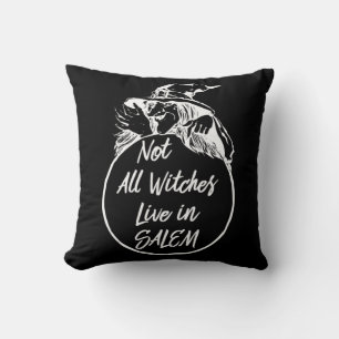 Coussin Toutes les sorcières ne vivent à SALEM Blague de