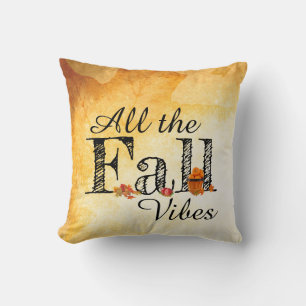 Coussin Toutes les vibrations d'automne lancent l'oreiller