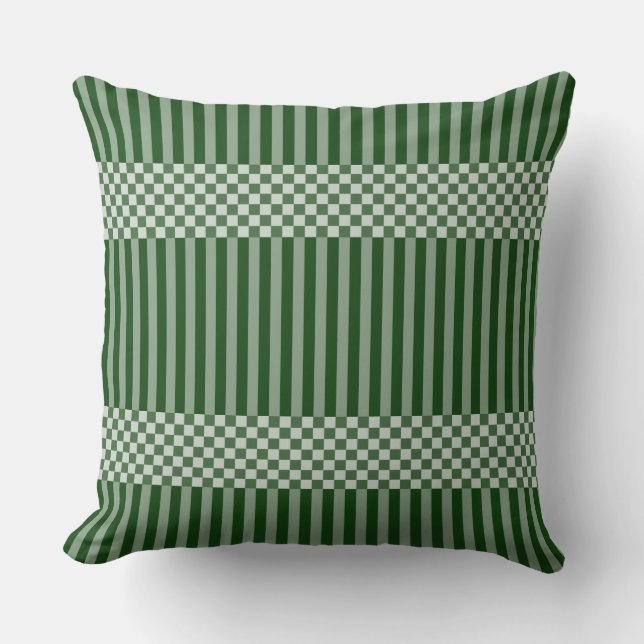 Coussin Tracé&Tissu Vérificateur Des Tons D'Oreiller Vert (Recto)