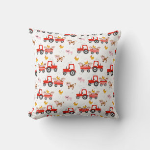 Coussin Tracteur Avec Animaux De Ferme