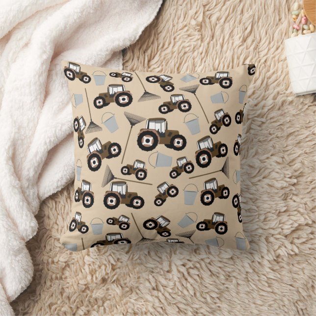 Coussin Tracteur Camion Motif Équipement agricole (Couverture)