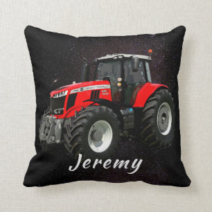 Coussin Tracteur rouge moderne 