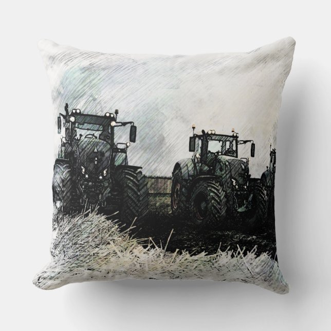 Coussin Tracteurs de pliage (Recto)
