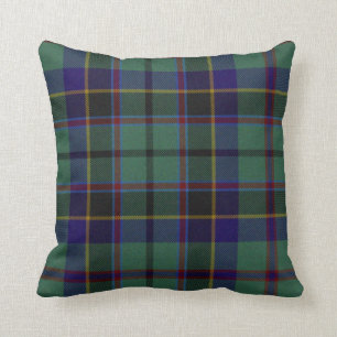 Coussin traditionnel de plaid de tartan de