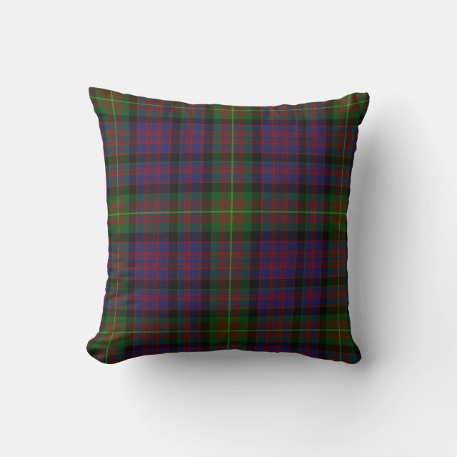 Coussin traditionnel de plaid de tartan de (Recto)