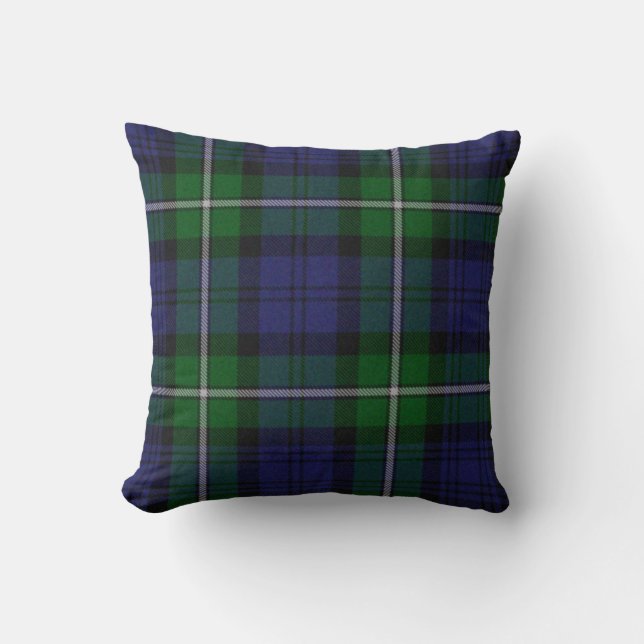 Coussin traditionnel de plaid de tartan de Forbes (Recto)