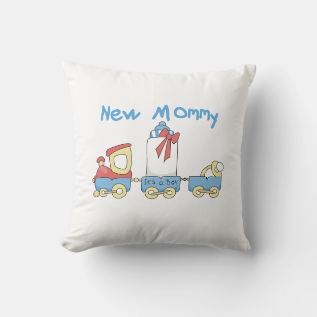 Coussin Train New Mommy C'est un petit cadeau (Recto)
