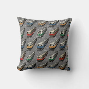Coussin Trains De Métro Pillow