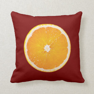Coussin Tranche d'agrume d'orange et de citron