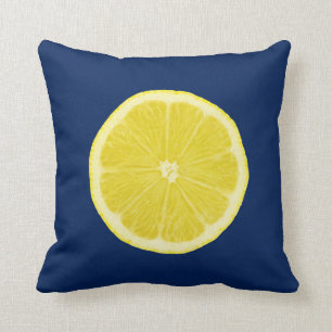 Coussin Tranche d'agrume d'orange et de citron