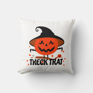 Coussin Treck Trat Citrouille Sourire