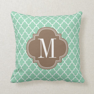 Coussin Trellis marocain en bon état de tuiles d'obscurité