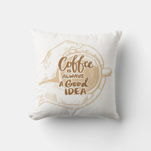 Coussin Très cool et mignon café ou java