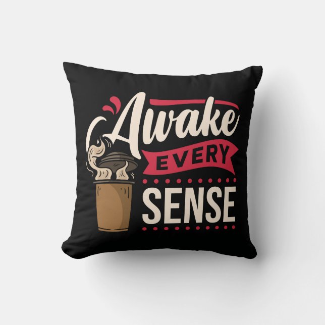Coussin Très Cool et Mignon Café ou Java (Recto)