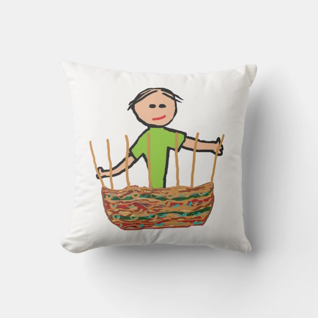 Coussin Tressage de panier (Recto)