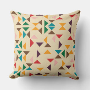 Coussin Triangle de Kilim beige motif