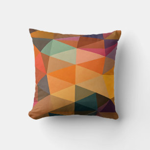 Coussin Triangles Abstraits – Design Géométrique Moderne C