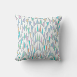 Coussin Triangles déformés Motif pastel
