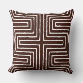 Coussin Tribal Maze Boud Clod Motif Africain