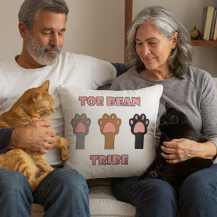 Coussin Tribu des Haricots d'Orteils de Pattes de Chat
