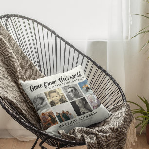 Coussin Tribute Photo Collage Memorial Remembrance