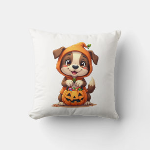 Coussin Trick or Treat Chien � T-shirt de chiot Halloween 