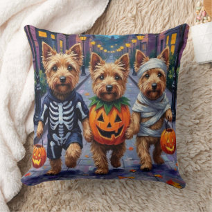 Coussin Trick-or-Treat Halloween Dandie Dinmont Terrier