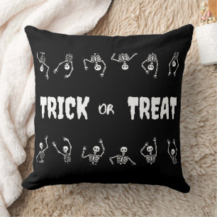 Coussin Trick ou traiter Halloween Skuls amusants