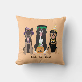 Coussin Trick Ou Traiter Les Chiens En Costumes D'Hallowee