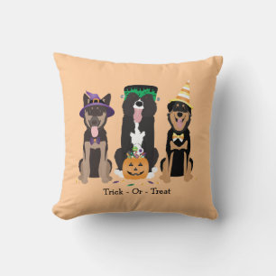 Coussin Trick Ou Traiter Les Chiens En Costumes D'Hallowee