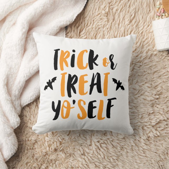 Coussin Trick ou Treat Yo'self Halloween (Couverture)