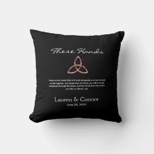Coussin Trinity Knot Irish Handfasts Vows Mariage