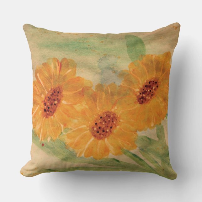 Coussin Trio De Daisies (Recto)