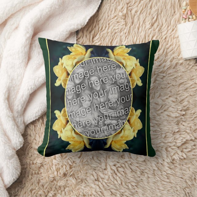Coussin Trio Rose Jaune Créer Votre Propre Photo (Couverture)