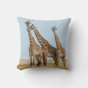 Coussin Trois girafes posant