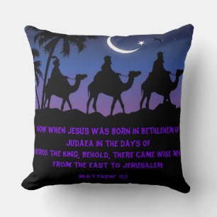 Coussin Trois hommes sages
