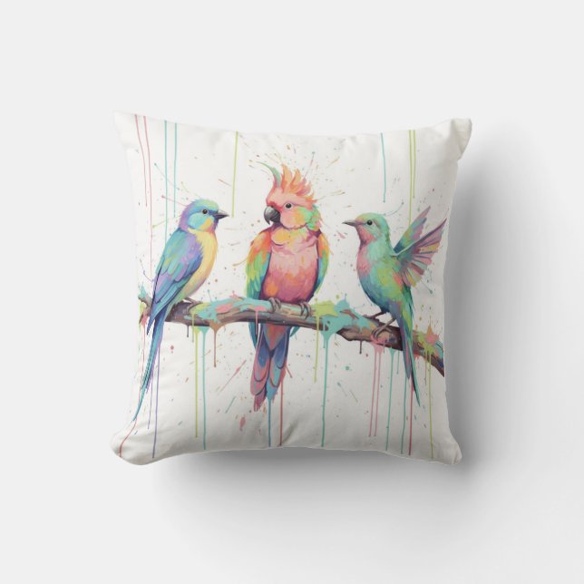Coussin Trois Oiseaux (Recto)