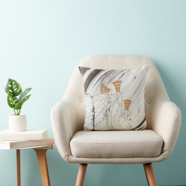 Coussin Trois princes à Blue Mountain par Kay Nielsen (Chaise)