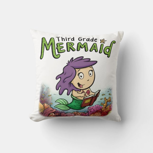 Coussin Troisième carreau de sirène de catégorie (Recto)